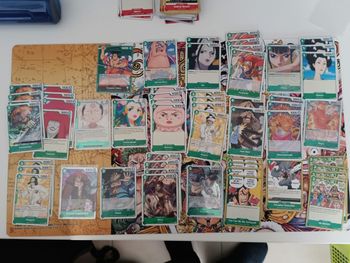 Lot cartes one piece op01 vert