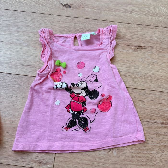 Lot de 2 débardeurs fille 12 mois Disney Baby Minnie & Orchestra Marie - photo numéro 2