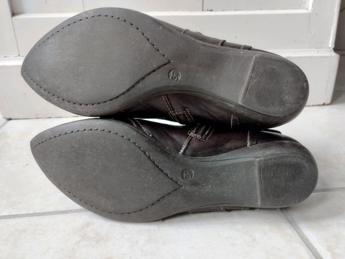 Bottines Pointues en Cuir - P37 - photo numéro 4