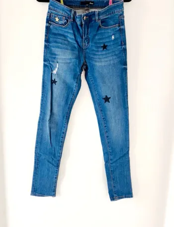 🟦 Jean slim brodé étoiles – Etam – Taille 38