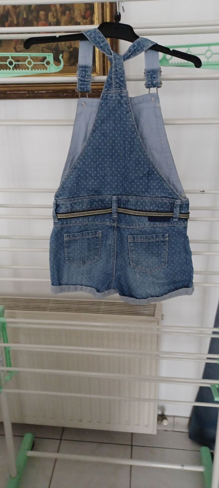 Très jolie combishort jeans fille T 8 ans - photo numéro 5