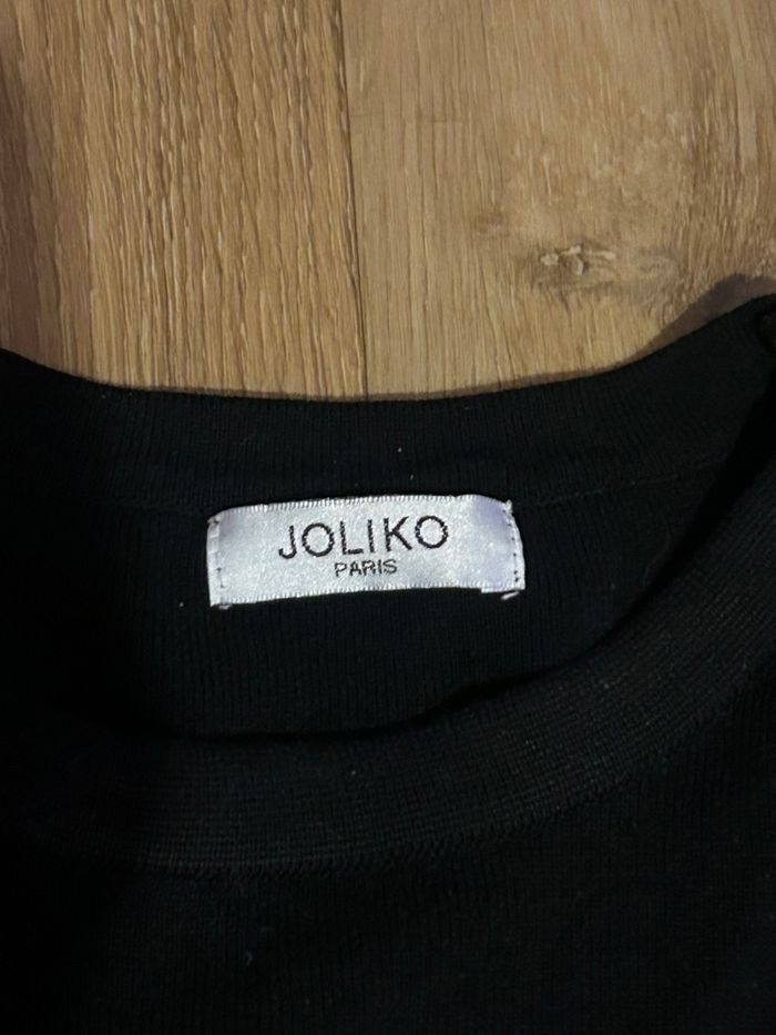 Débardeur noir avec petit cœur rouge Joliko Paris - photo numéro 3