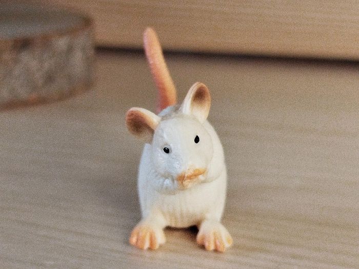Figurine souris blanche Animal de la ferme - photo numéro 3