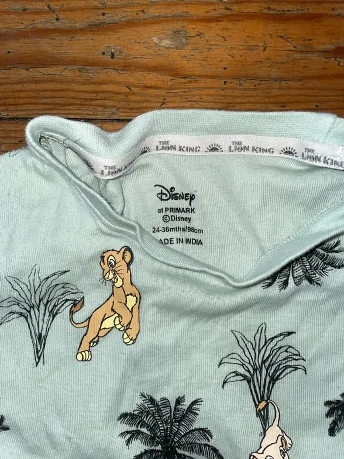 Ensemble roi lion 24/36mois 98cm Primark x Disney - photo numéro 2