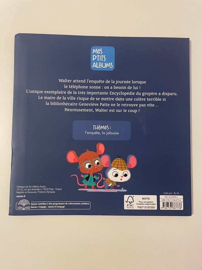 Walter enquête à la bibliothèque – Mes p’tits albums - Éditions Auzou - photo numéro 2
