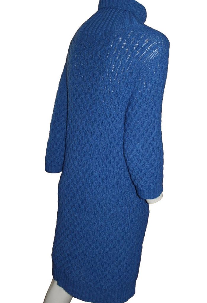 robe pull col montant 1 poche plaquée de chaque cote peut se porter avec ou sans ceinture - photo numéro 3
