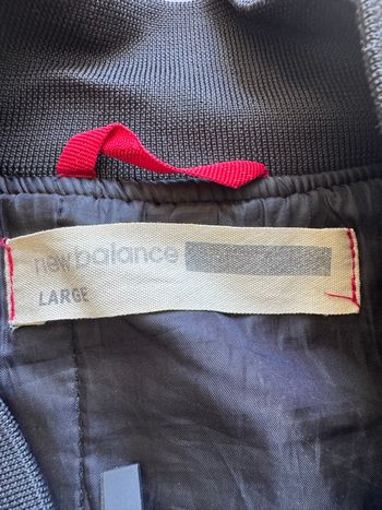 Veste varsity New Balance vintage gris noir 
