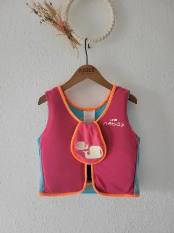 Gilet piscine enfant Taille M - 18.30kg - 3/6ans Mixte rose