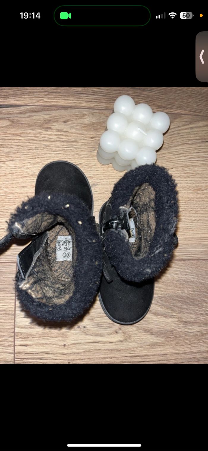 Bottines noir taille 20 - chaussea - photo numéro 3