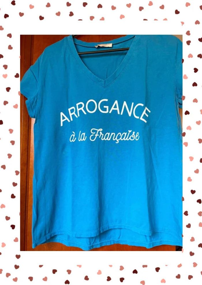 T-shirt bleu April Vintage