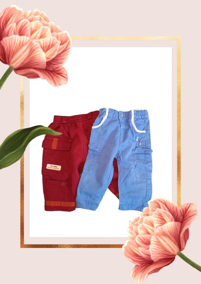 💫🌸 Lot de pantalons pour bébé garçon 🌸💫