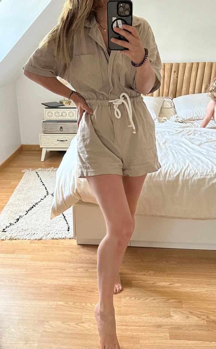 Combi short en lin Mango 🐚