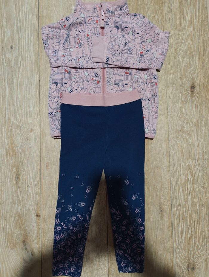 Ensemble Decathlon rose et bleu