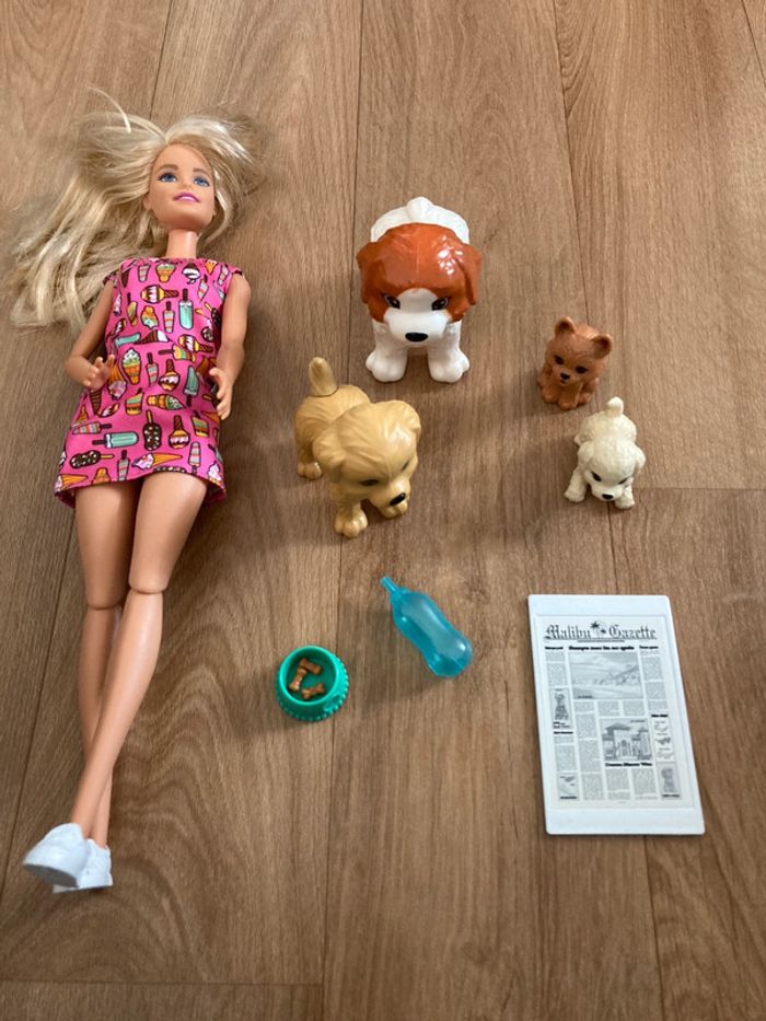 Coffret barbie et ses chiens - photo numéro 2