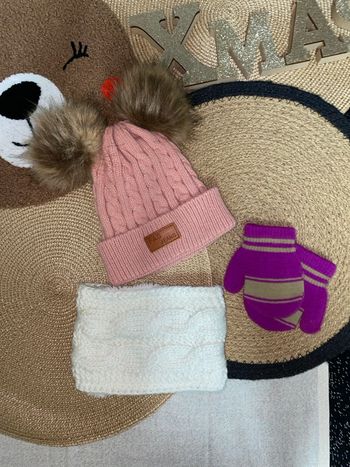 Bonnet snood moufles 12 mois