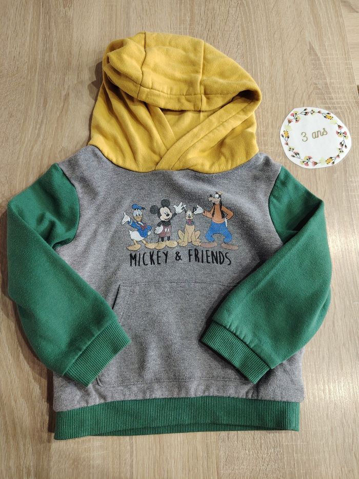 Lot de 3 sweats à capuche 3ans Disney - photo numéro 2