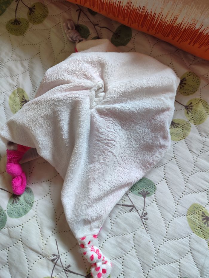 Doudou lapin rose obaibi - photo numéro 2