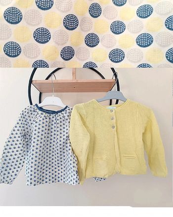 23 mois 2 ans ensemble obaibi blouse et gilet