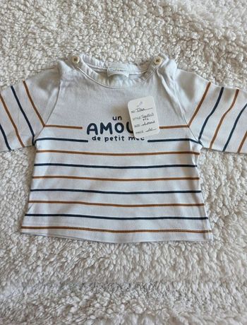 Tee-shirt ML - Taille 1 mois