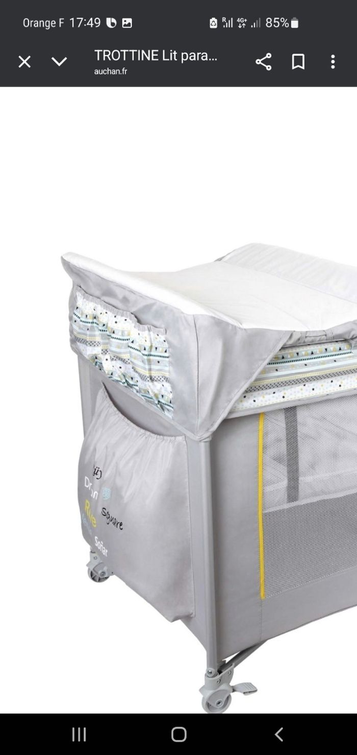 Lit parapluie 3 en 1 avec matela - photo numéro 2