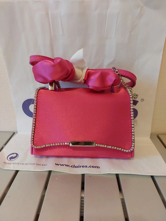 Sac à main rose strass Neuf Claire's