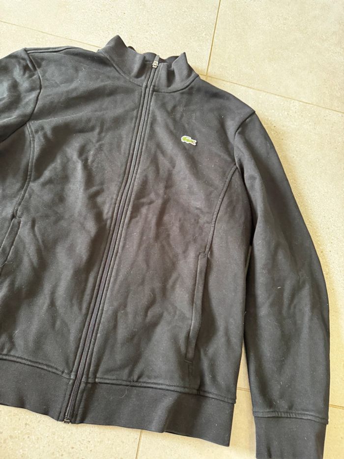 Gilet noir lacoste taille L pour femme, très bon état - photo numéro 2