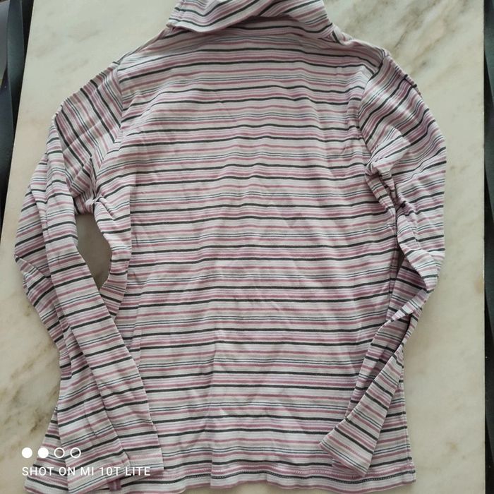 T-shirt rayé rose sergent major - photo numéro 3