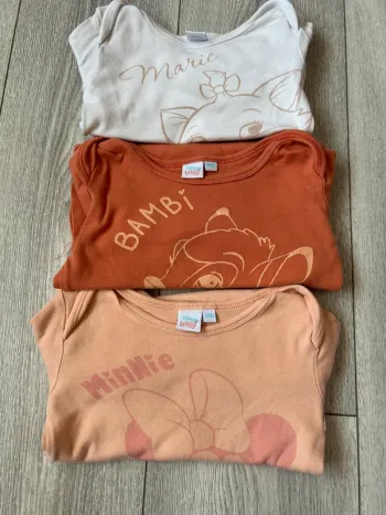 Lot de 3 bodys Disney 36 mois