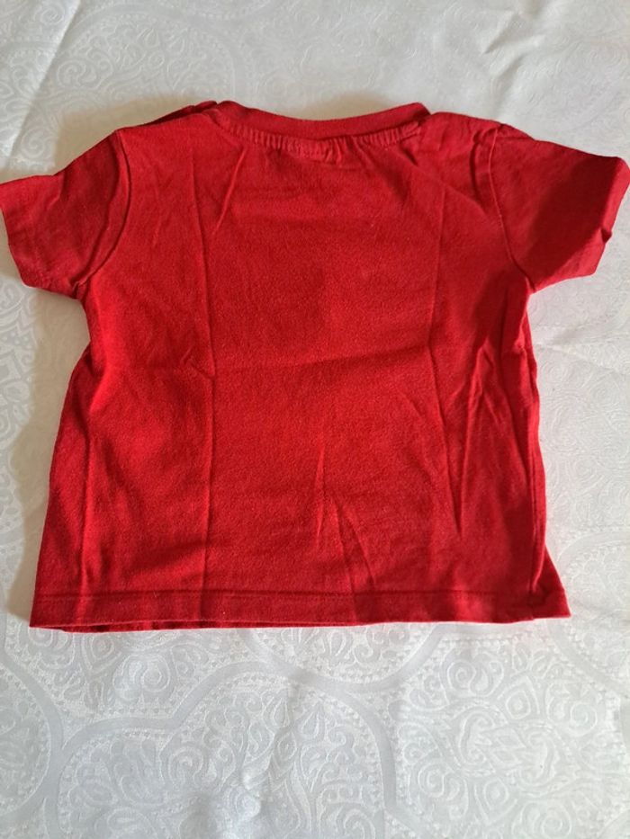 Tee-shirt rouge mickey 18mois disney - photo numéro 2