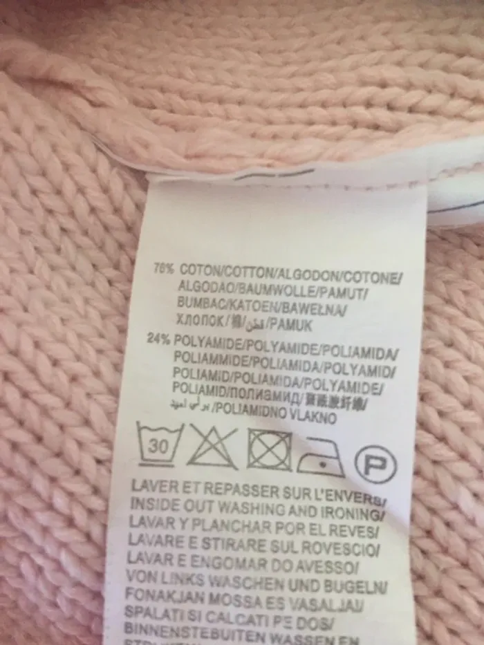 Robe laine rose Kiabi 3M - photo numéro 2