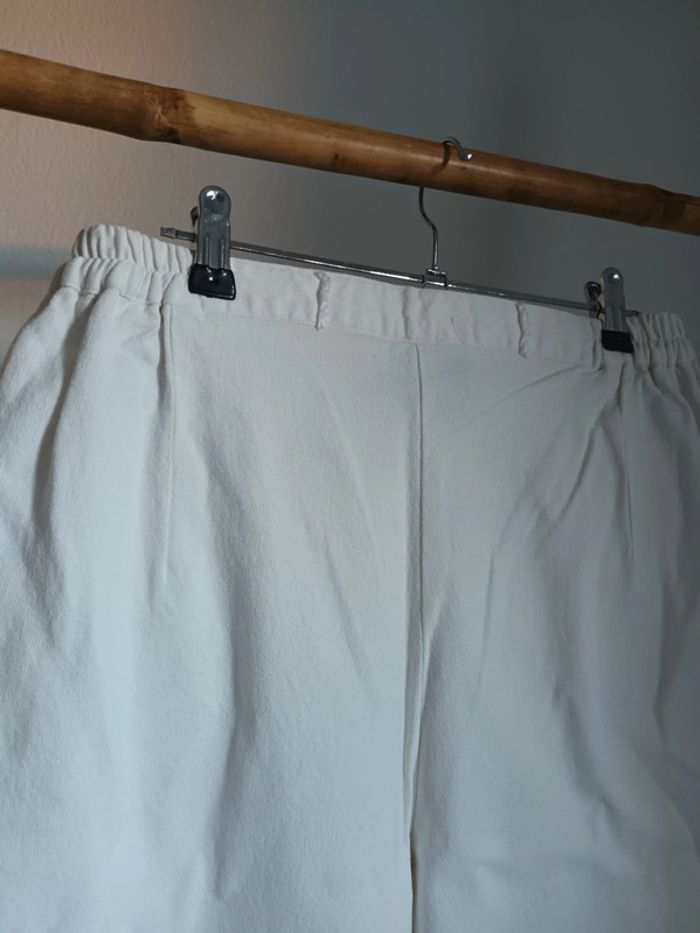 Chino blanc Mariella Gelli taille 44 - photo numéro 5