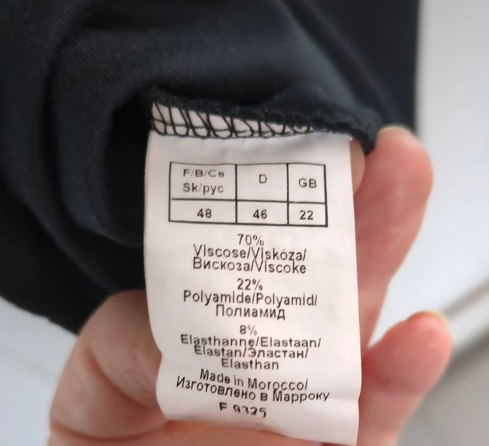 Robe motifs pied-de-poule noir et blanc Taille 48 - photo numéro 3