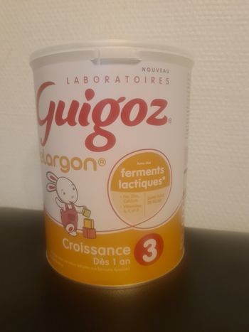 Boîte de lait guigoz pelargon 3eme age NEUVE