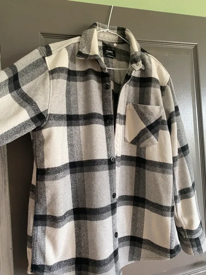 Surchemise épaisse à carreaux Pull & Bear M - photo numéro 2