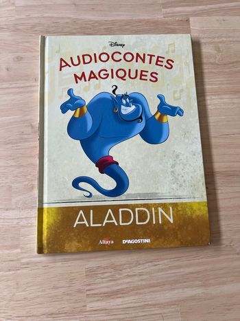 Livre Disney Audiocontes Magiques n°4 – Aladdin – Bon État (Sans Figurines)