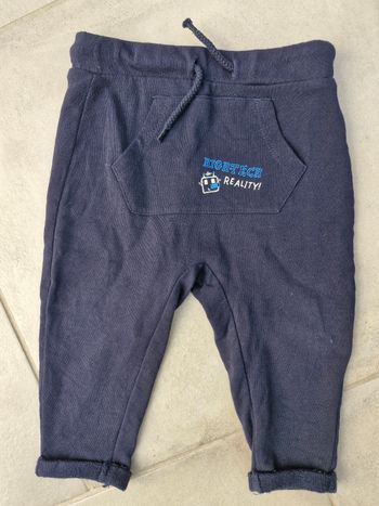 Jogging fin bleu marine thème robot