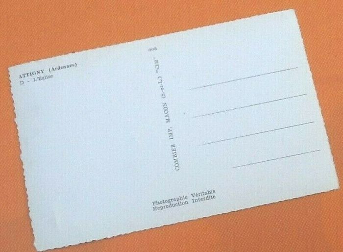 Carte postale ancienne Attigny (Ardennes) L' Eglise - photo numéro 2