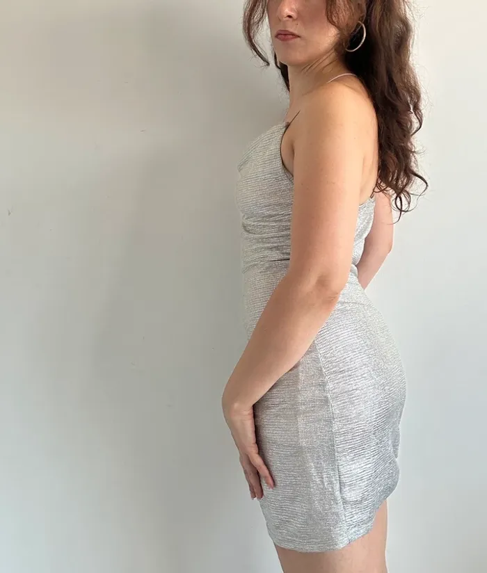 Robe dos nu argentée taille 36 - photo numéro 5