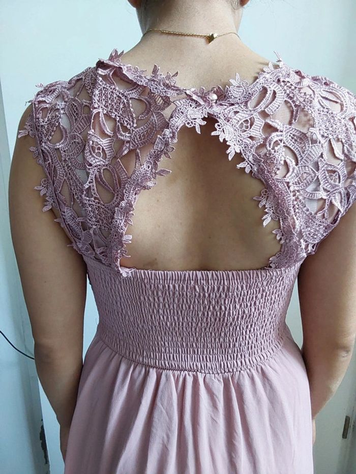 Robe soirée rose poudré - photo numéro 4