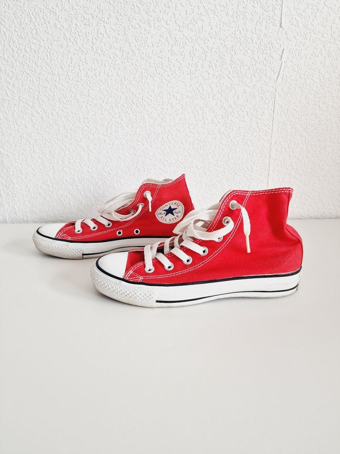 Converse - Chuck Taylor - Baskets hautes - Rouge - photo numéro 4