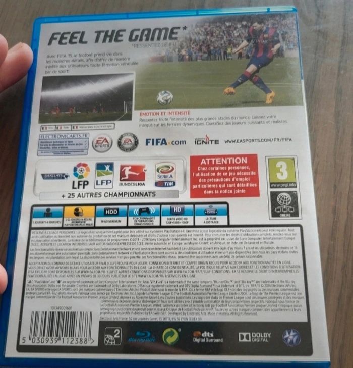 Jeu ps4 fifa 15 - photo numéro 2