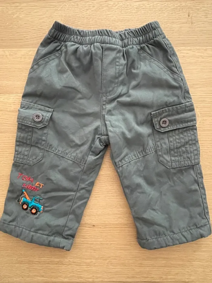 Pantalon épais gris Tom et Kiddy 12 mois