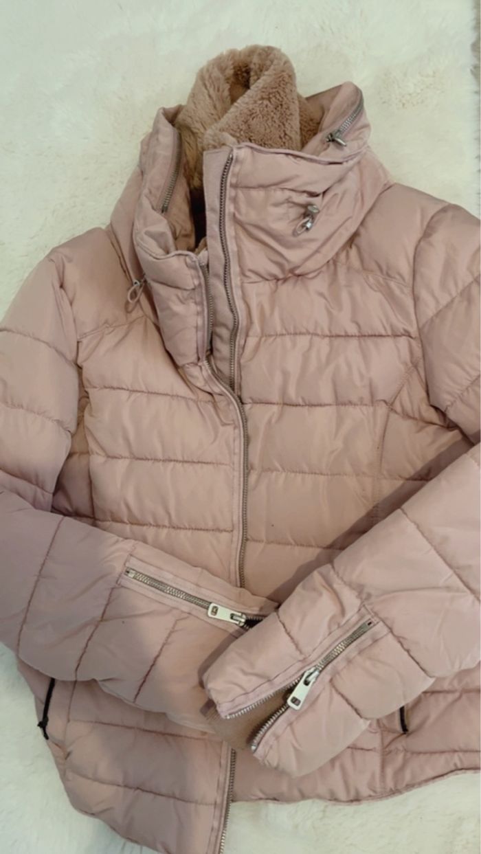 Doudoune rose poudré ZARA - photo numéro 8