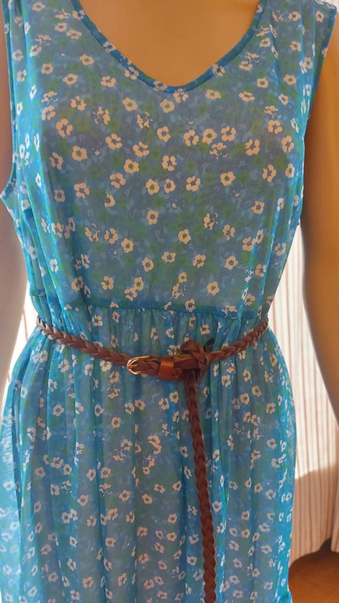 Ceinture tressée en cuir Marron H&M de