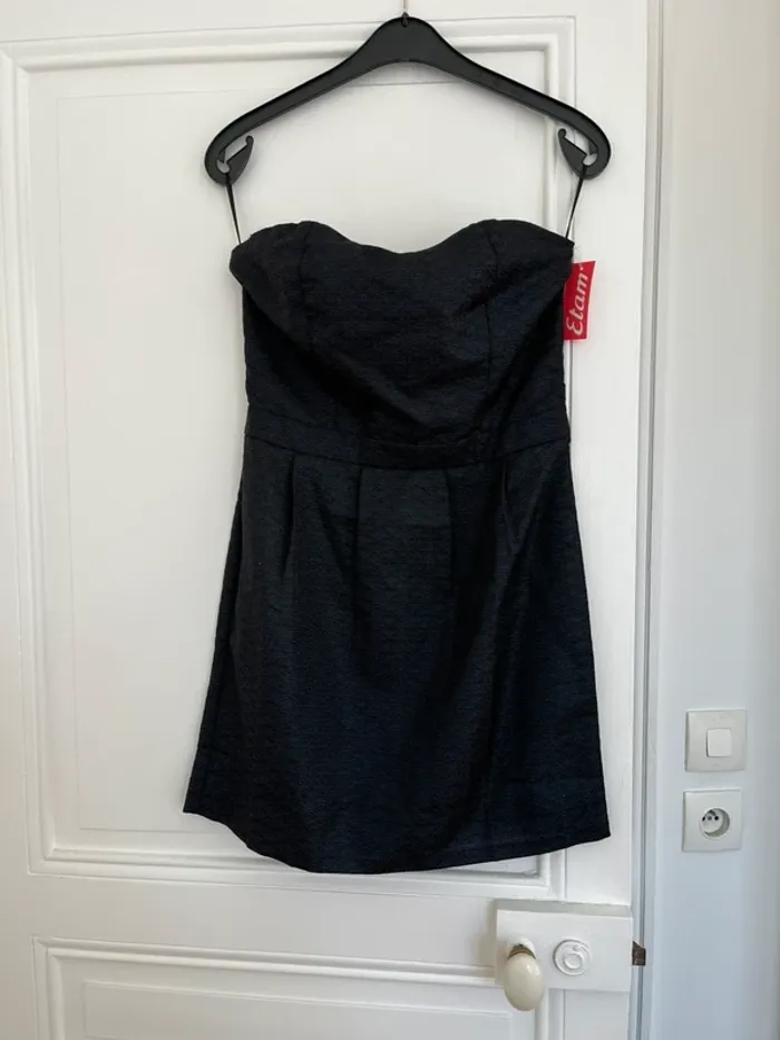 Robe bustier Etam bleu nuit taille 38 neuve
