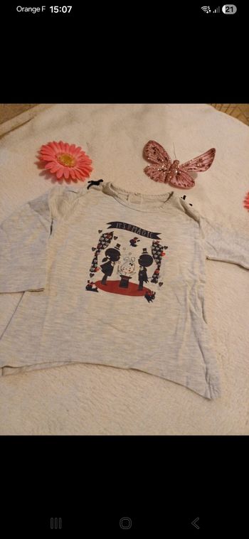 T.shirt bébé taille 9 mois