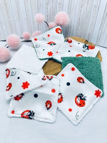 Lingettes lavable zéro déchet lot de 7 - Ateliersdisa