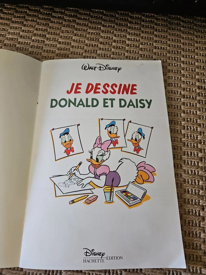 Livre je dessine Donald et daisy vintage - photo numéro 11