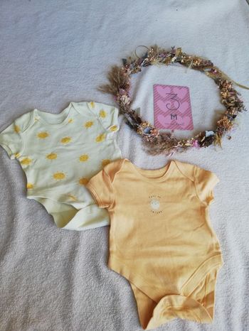 Lot 2 bodies MC primark 3 mois 🌞