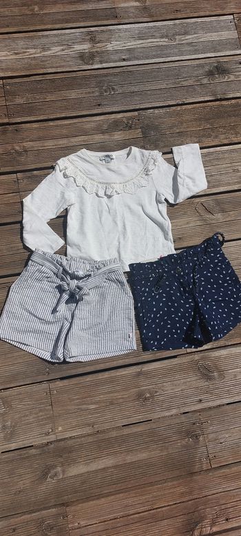 Ensemble demi-saison 1 pull 2 shorts 5 ans
